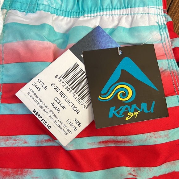 NEW with tags - Kanu Surf Boys Bathing Suit - Size Large / 14/16 - Picture 2 of 6
